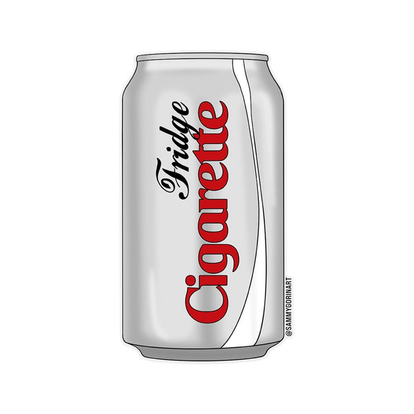 fridge cigarette diet coke Fridge Cigarette Can Sticker
