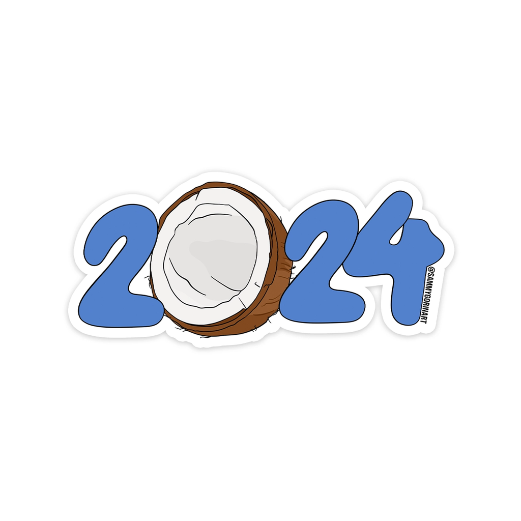 Kamala Coconut 2024 Sticker Sammy Gorin LLC Impulse - Decorative Stickers