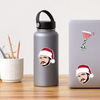 Pedro Pascal In Santa Hat Christmas Sticker Sammy Gorin LLC Impulse - Decorative Stickers