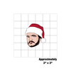 Pedro Pascal In Santa Hat Christmas Sticker Sammy Gorin LLC Impulse - Decorative Stickers