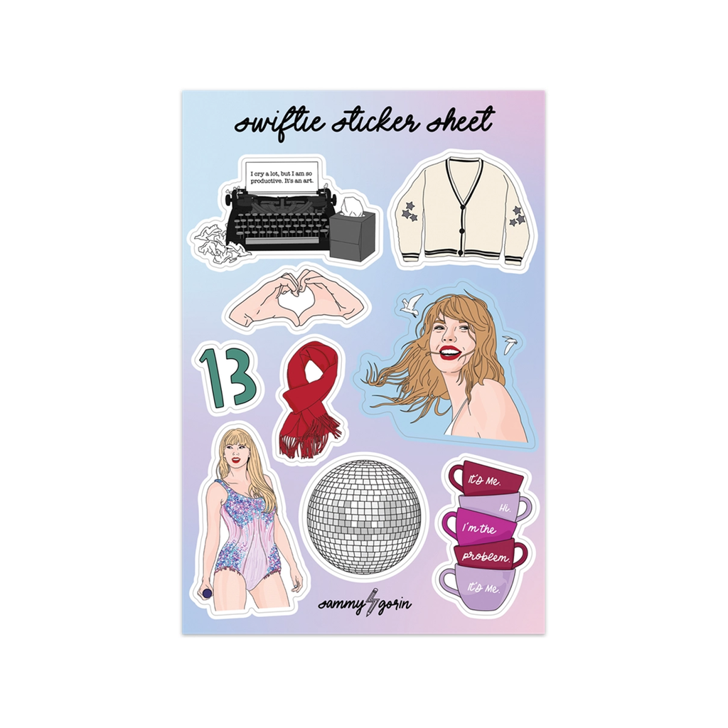 Swift Fan Sticker Sheet Sammy Gorin LLC Impulse - Decorative Stickers