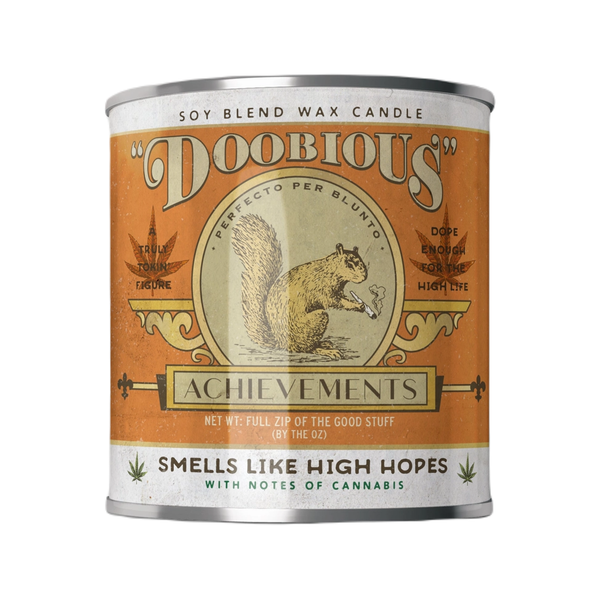 Doobious Achievements Cannabis Candle - 16oz Scents Of Accomplishment Home - Candles