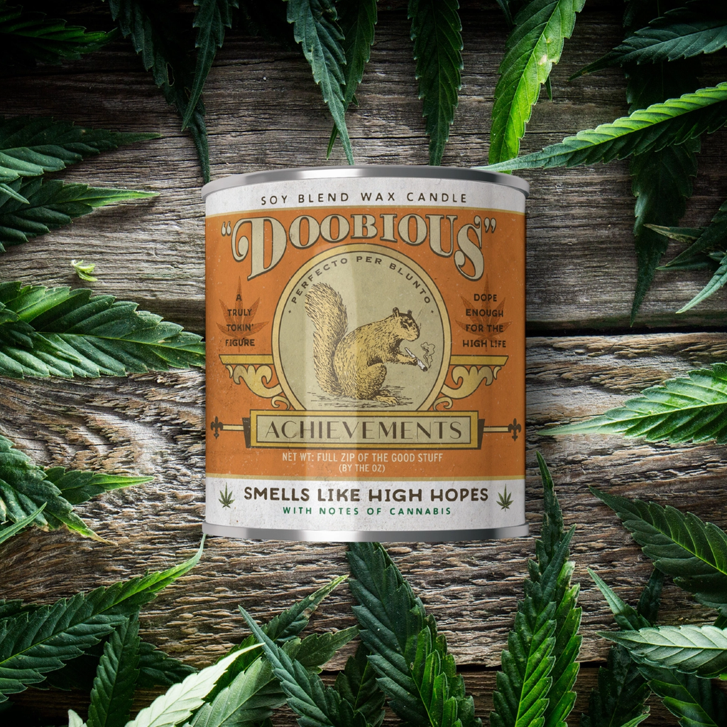 Doobious Achievements Cannabis Candle - 16oz Scents Of Accomplishment Home - Candles