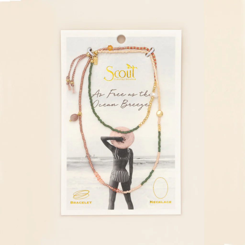 Healing/Tourmaline/Gold Mixed Media Wrap Bracelet/Necklace Scout Curated Wears Jewelry - Bracelet