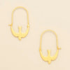 Gold Swallow Refined Hoop Earrings Scout Curated Wears Jewelry - Earrings