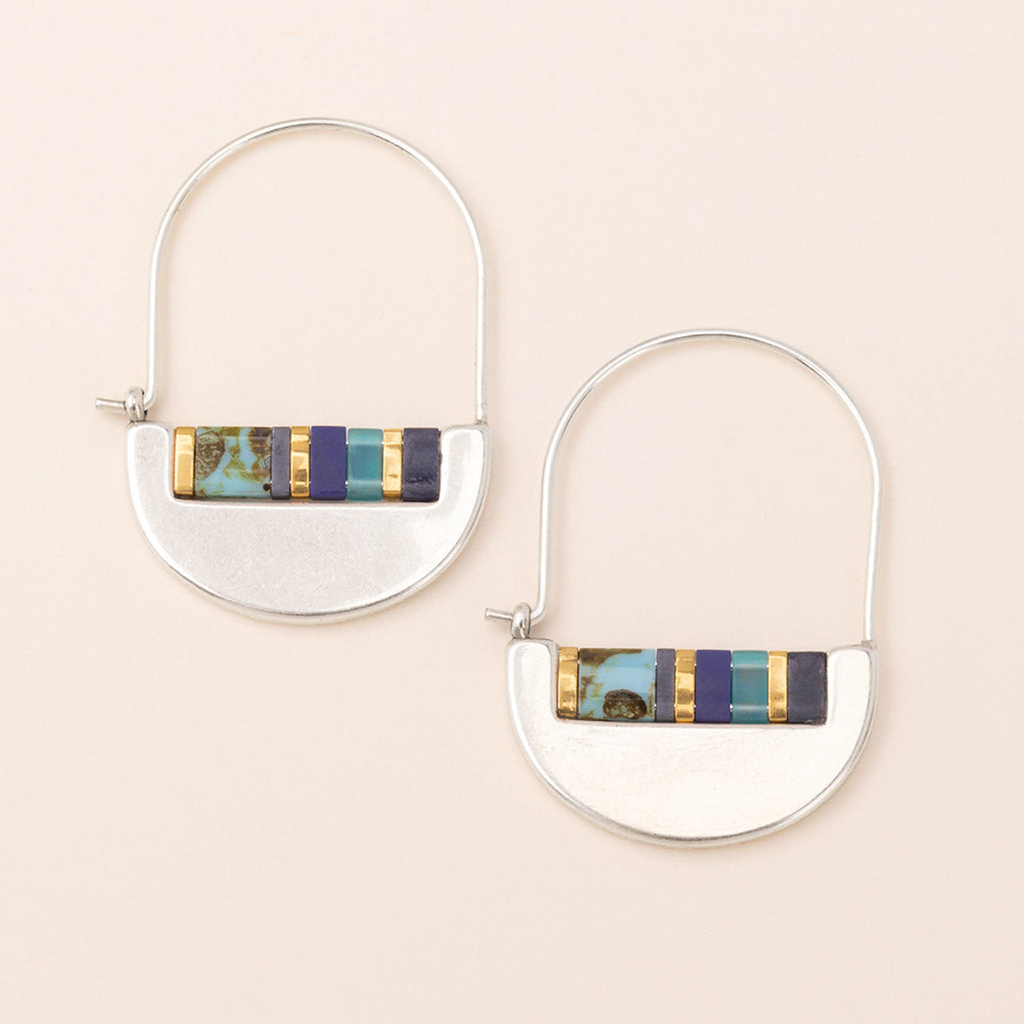 Good Karma Miyuki Crescent Hoop Earrings Scout Curated Wears Jewelry - Earrings