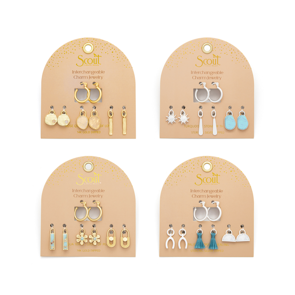 Interchangeable Charm Earrings Scout Curated Wears Jewelry - Earrings