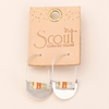 Mist/Salmon/Silver Good Karma Miyuki Crescent Hoop Earrings Scout Curated Wears Jewelry - Earrings