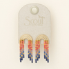 Multi/Gold Chromacolor Miyuki Rainbow Fringe Earrings Scout Curated Wears Jewelry - Earrings