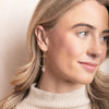 Pink/Gold Refined Glass Drop Earrings Scout Curated Wears Jewelry - Earrings