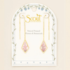 Pink Lace Flower/Gold Pressed Flower Thread Earrings Scout Curated Wears Jewelry - Earrings