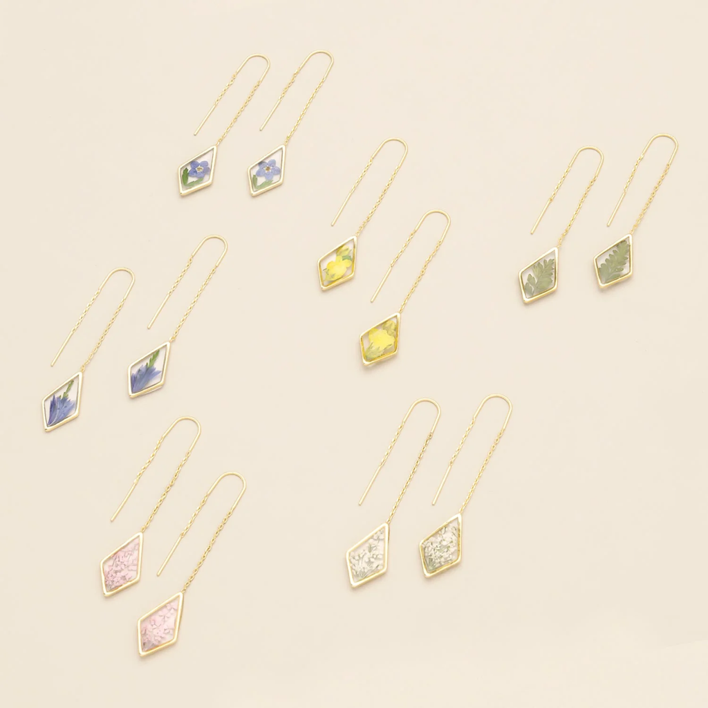 Pressed Flower Thread Earrings Scout Curated Wears Jewelry - Earrings