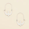 Silver Swallow Refined Hoop Earrings Scout Curated Wears Jewelry - Earrings