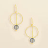 Smoke/Gold Refined Glass Drop Earrings Scout Curated Wears Jewelry - Earrings