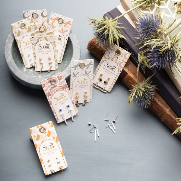 Stud Trio Ear Jacket Set Earrings Scout Curated Wears Jewelry - Earrings