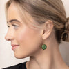 Teal/Gold Refined Glass Organic Threader Earrings Scout Curated Wears Jewelry - Earrings