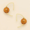 Topaz/Gold Refined Glass Hoop Earrings Scout Curated Wears Jewelry - Earrings