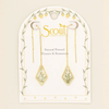White Lace Flower/Gold Pressed Flower Thread Earrings Scout Curated Wears Jewelry - Earrings