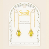 Yellow Baby's Breath/Gold Pressed Flower Thread Earrings Scout Curated Wears Jewelry - Earrings