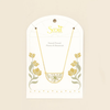 White Lace Flower/Gold Pressed Flower Necklace - Gold Scout Curated Wears Jewelry - Necklaces