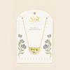 Yellow Baby's Breath/Gold Pressed Flower Necklace - Gold Scout Curated Wears Jewelry - Necklaces