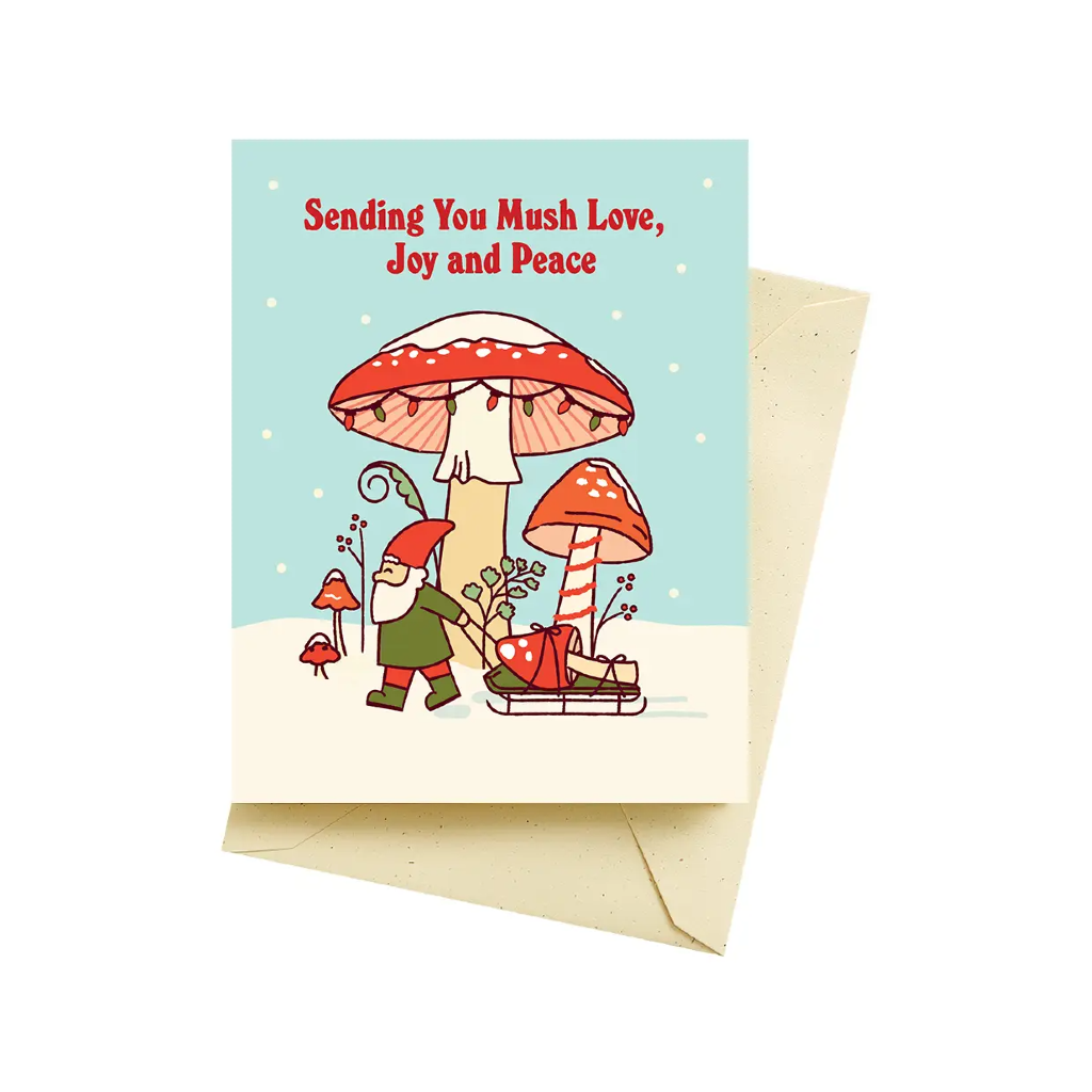 Mushroom Trees Christmas Card Seltzer Cards - Holiday - Christmas
