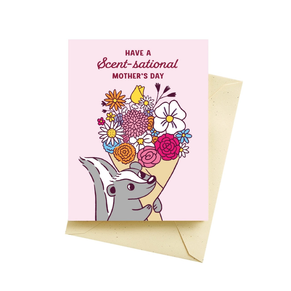 Sentimental Skunk Mother's Day Card Seltzer Cards - Holiday - Mother's Day