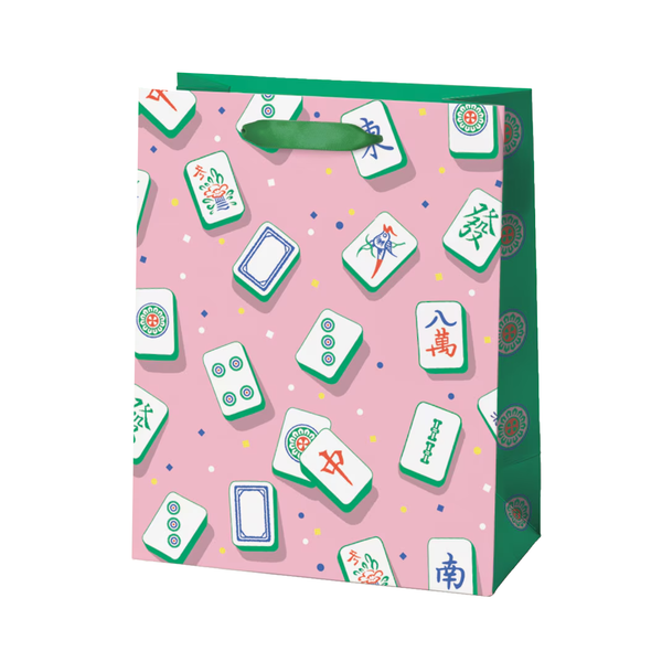 Mah Jong Pink Gift Bag - Medium Seltzer Gift Wrap & Packaging - Gift Bags