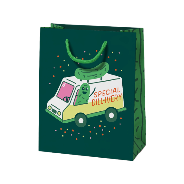 Pickle Dillivery Medium Gift Bag Seltzer Gift Wrap & Packaging - Gift Bags