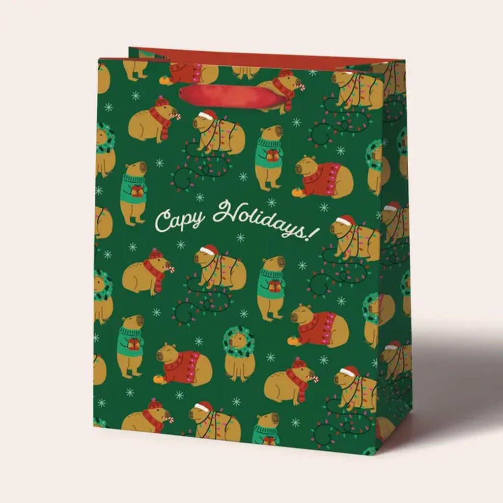 Capy Holidays Gift Bag Seltzer Gift Wrap & Packaging - Holiday - Christmas - Gift Bags