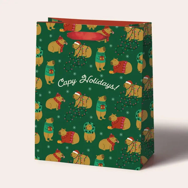 Capy Holidays Gift Bag Seltzer Gift Wrap & Packaging - Holiday - Christmas - Gift Bags