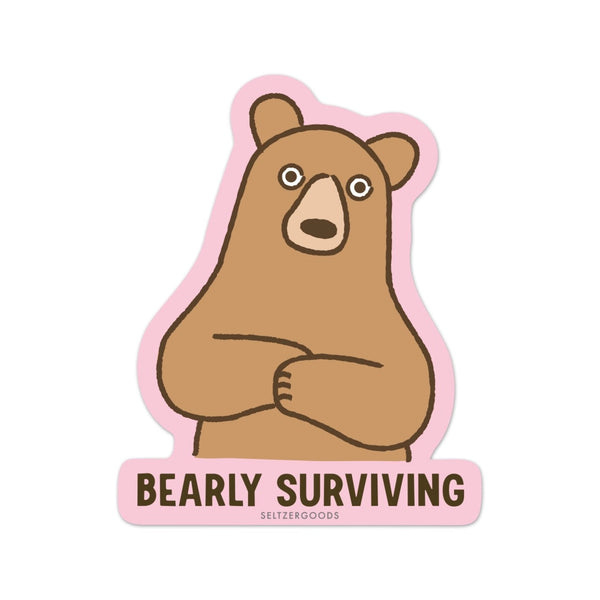 Bearly Surviving Sticker Seltzer Impulse - Decorative Stickers