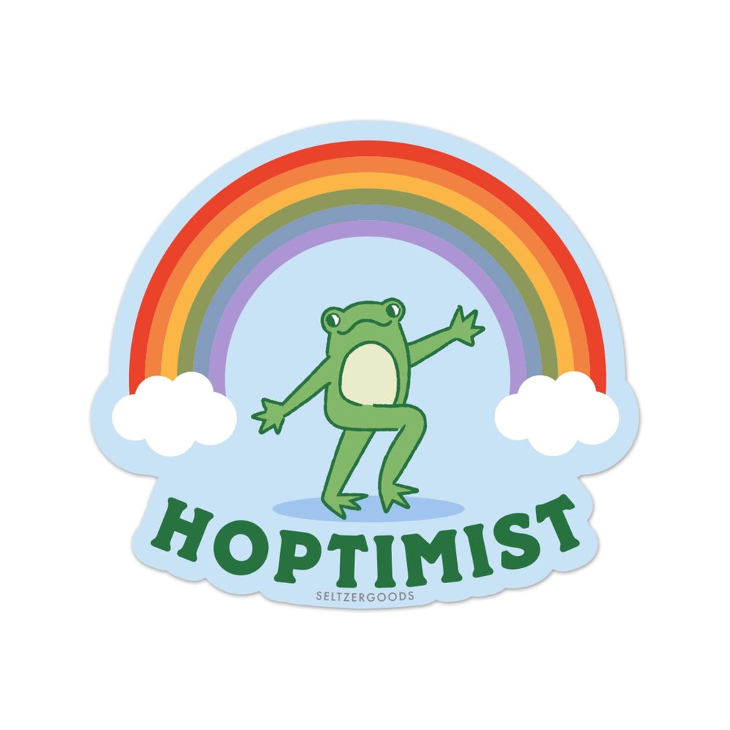 Hoptimist Frog Sticker Seltzer Impulse - Decorative Stickers