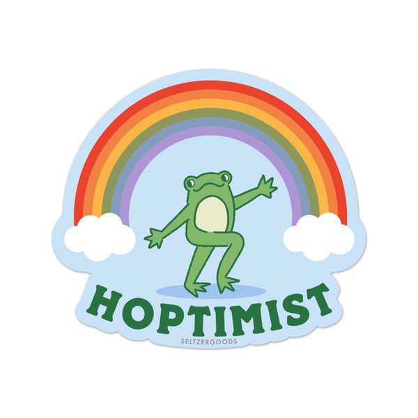 Hoptimist Frog Sticker Seltzer Impulse - Decorative Stickers