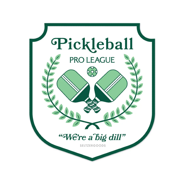 Pickleball Crest Sticker Seltzer Impulse - Decorative Stickers