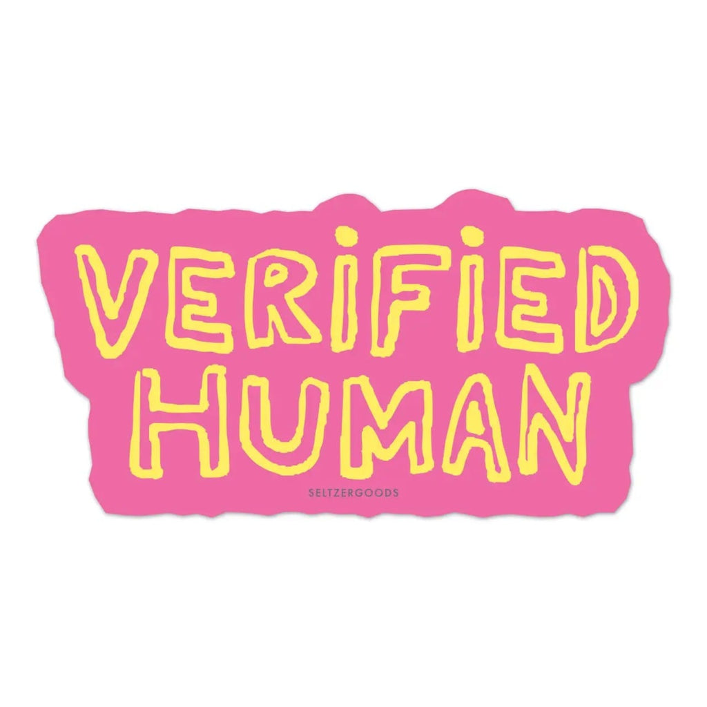 Verified Human Sticker Seltzer Impulse - Decorative Stickers