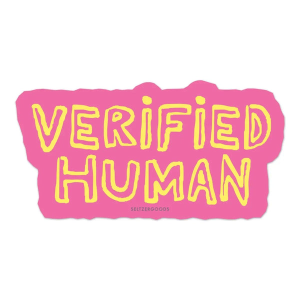 Verified Human Sticker Seltzer Impulse - Decorative Stickers