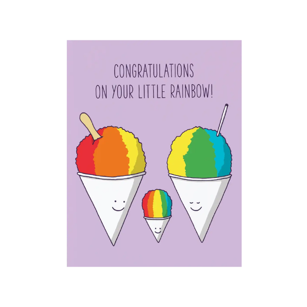 Little Rainbow Baby Card Semi Sweet Press! Cards - Baby