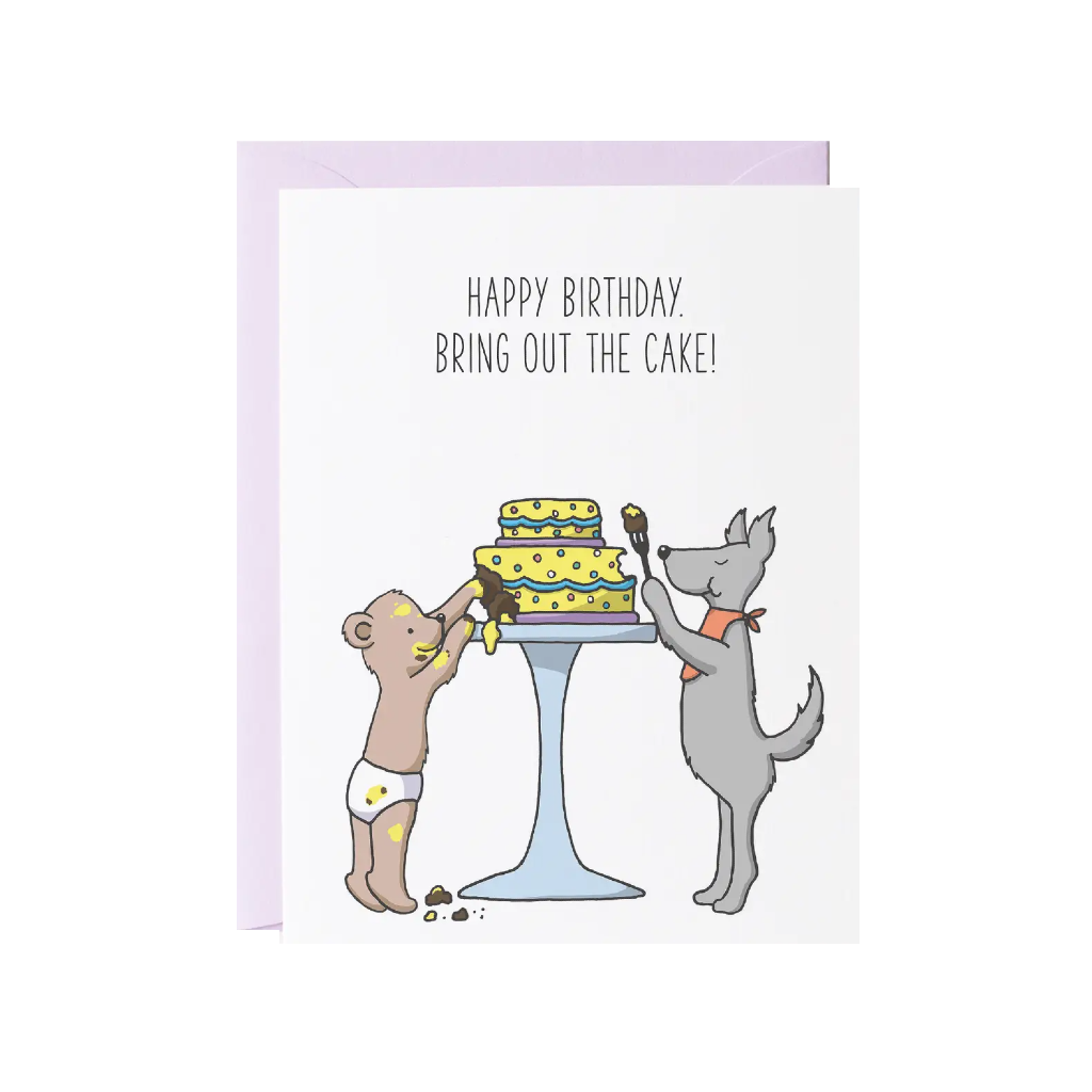 GAN CARD BIRTHDAY BRING OUT THE CAKE Semi Sweet Press! Cards - Birthday