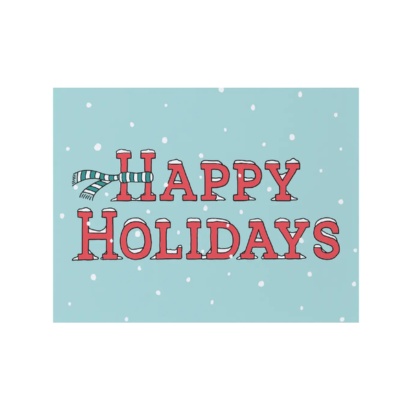 Scarf Holiday Card Semi Sweet Press! Cards - Holiday - Happy Holidays
