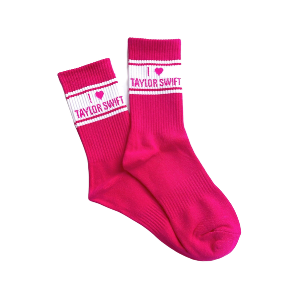 I Heart Taylor Varsity Socks - Unisex Serendipity Apparel & Accessories - Socks - Adult - Unisex