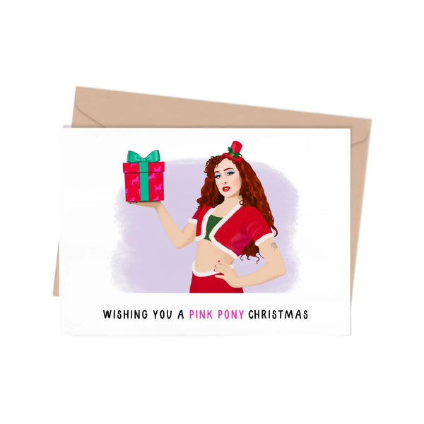 Chappell Roan Pink Pony Club Christmas Card Shop Trimmings Cards - Holiday - Christmas