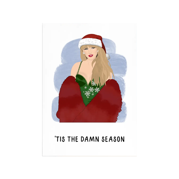 Tis The Season Christmas Card Shop Trimmings Cards - Holiday - Christmas