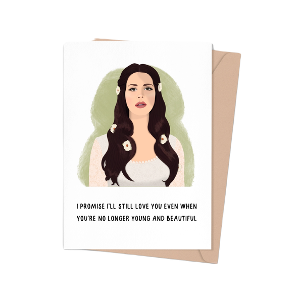 Lana Del Rey Young And Beautiful Love Card Shop Trimmings Cards - Love