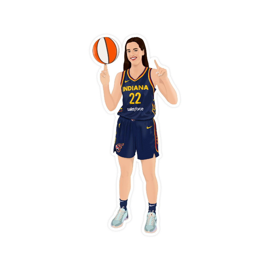 Caitlin Clark Indiana Fever WNBA Sticker Shop Trimmings Impulse - Decorative Stickers