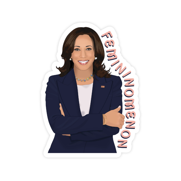 Kamala Harris Femininomenon Sticker Shop Trimmings Impulse - Decorative Stickers