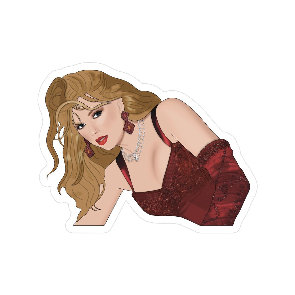 Pop Star Red Earrings Sticker Shop Trimmings Impulse - Decorative Stickers