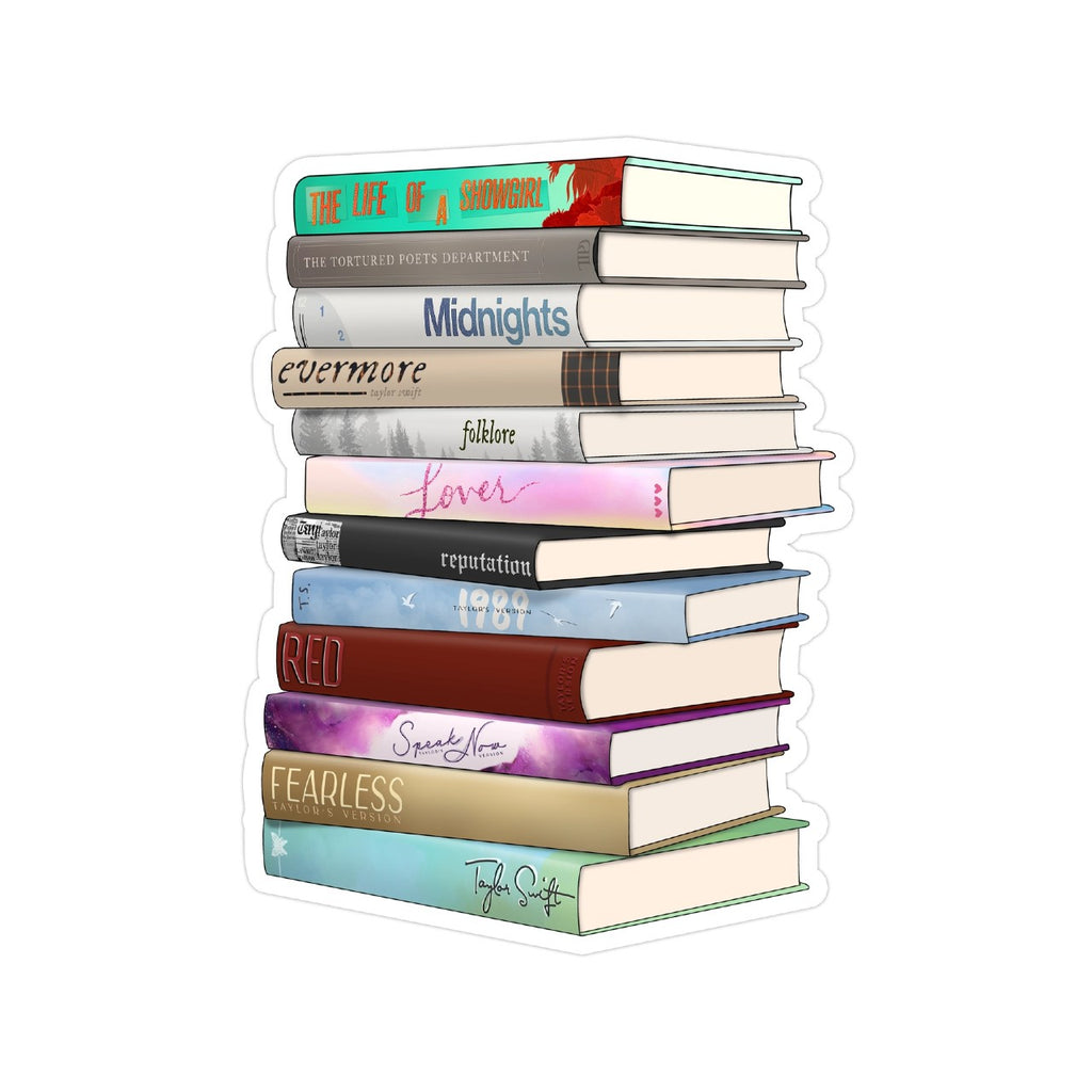 Taylor Albums As Books With 12th Album Sticker Shop Trimmings Impulse - Decorative Stickers
