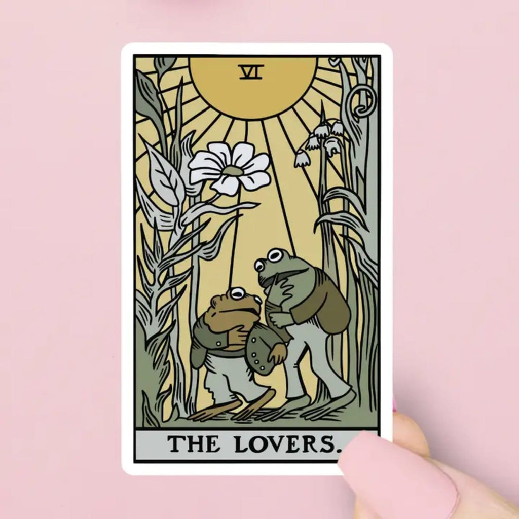 Frog & Toad Lovers Tarot Sticker ShopSourSweetener Impulse - Decorative Stickers
