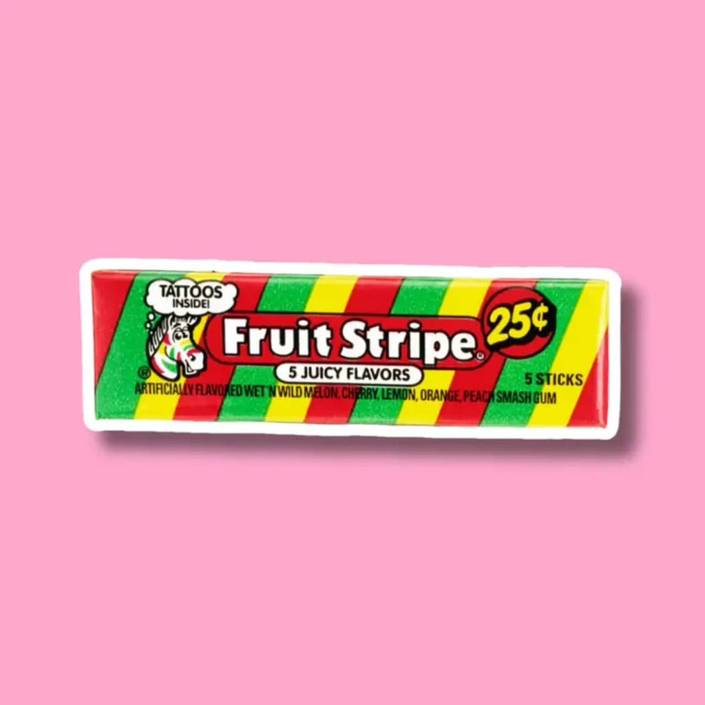 Fruit Stripe Gum Pack Sticker ShopSourSweetener Impulse - Decorative Stickers